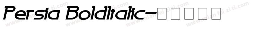 Persia BoldItalic字体转换